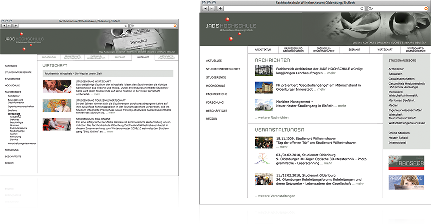 JADE Hochschule Wilhelmshaven Oldenburg Elsfleth